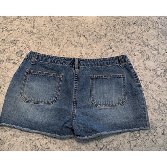 Vintage No Boundaries Shorts Size 13 Low Rise Y2K 90s Button Fly Denim Cotton - Picture 4 of 10